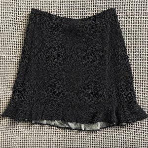 Abercrombie High-Waisted Ruffle Hem Mini Skirt